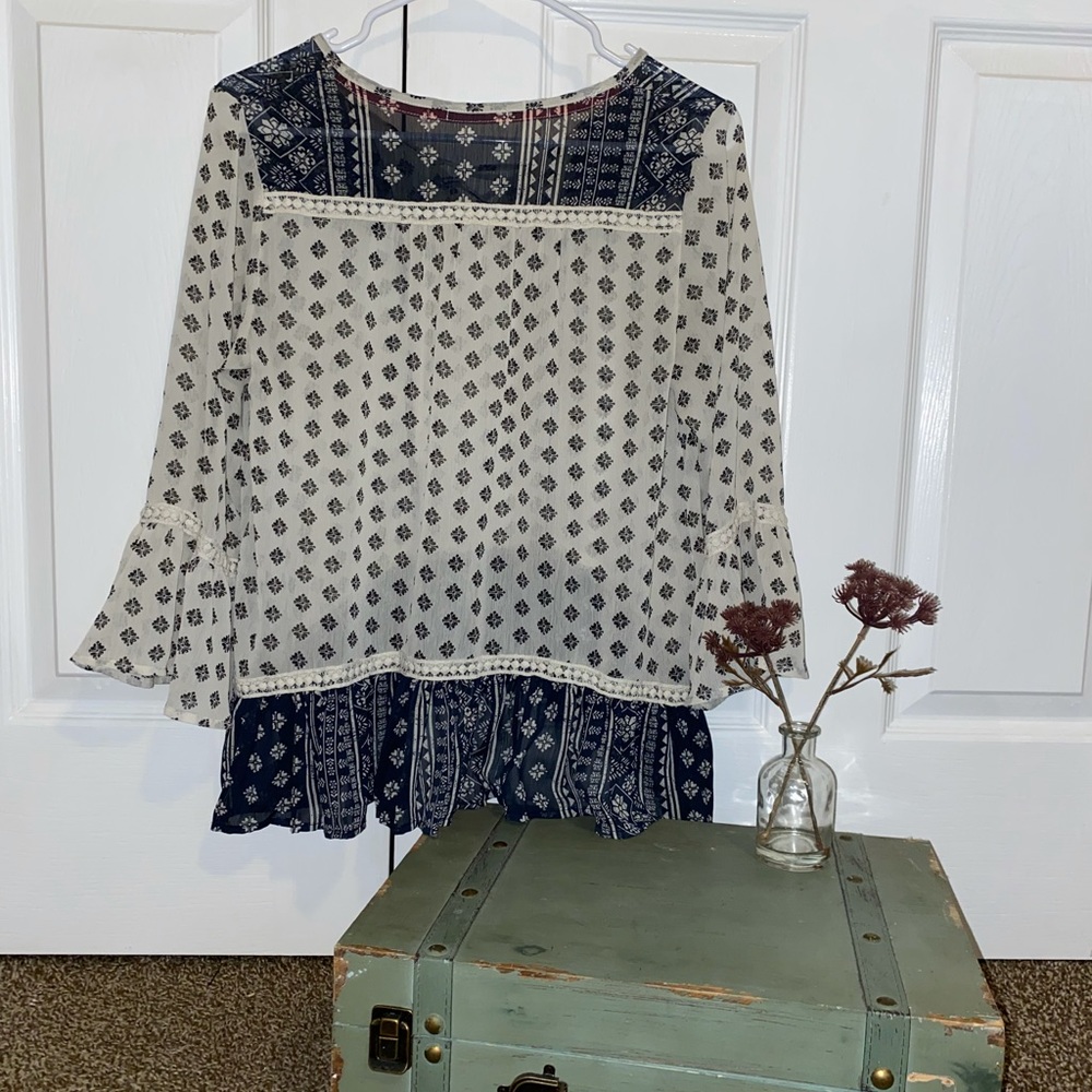 XS small blouse from Maurice’s.